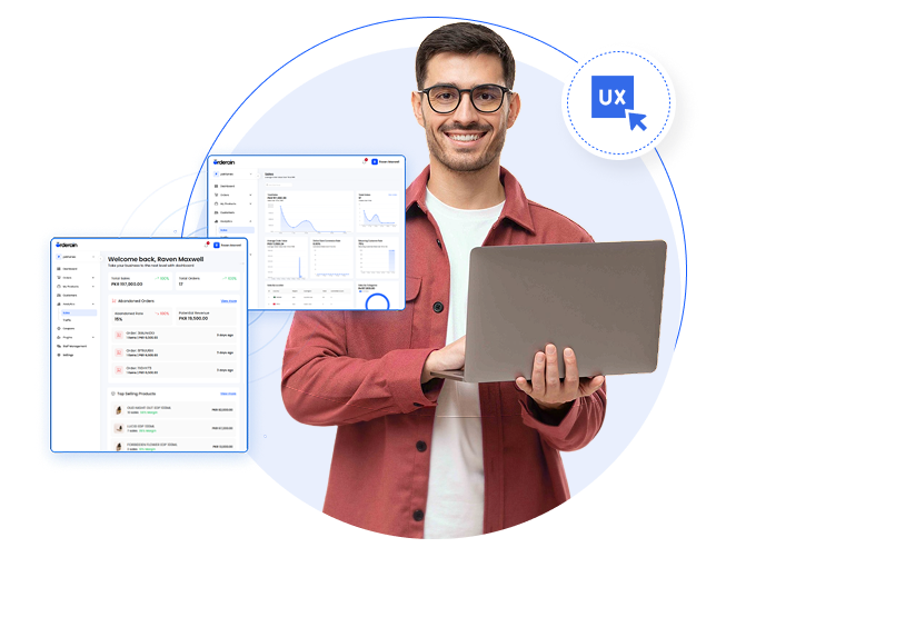Intuitive UI/UX design optimized for ecommerce conversion and user experience